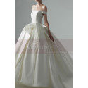 Sleeveless Satin Ball Gown Wedding Dress Multi Layer Skirt - Ref M1266 - 04