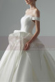 Sleeveless Satin Ball Gown Wedding Dress Multi Layer Skirt - Ref M1266 - 06