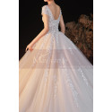 Lacing Top Elegant Embroidered Wedding Gown Soft Tulle Skirt - Ref M1268 - 02