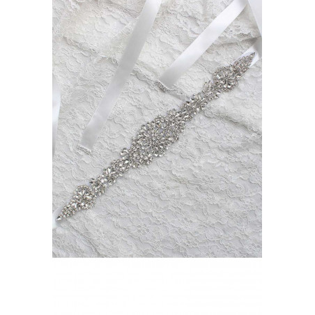 Red wedding belt with sparkling details