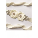 Ivory satin belt for bridesmaid dresses - Ref YD002 - 05