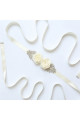 Affordable White off wedding belt flowers - Ref YD001 - 08