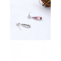 Crystal Pink jewellery earrings stud - Ref B094 - 05