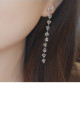 Beautiful crystal chain drop earrings - Ref B099 - 03