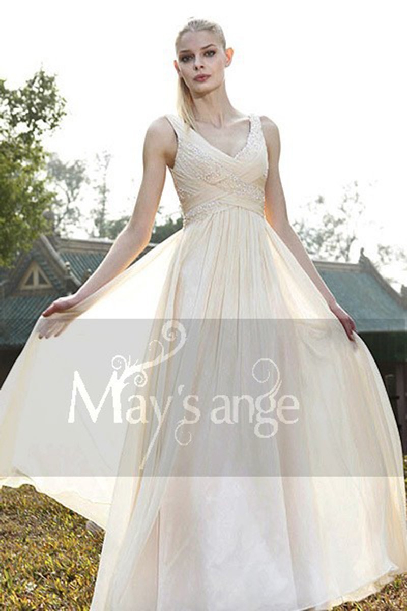 Robe Cocktail Longue Lueur Pour Mariage