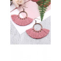 Boucle oreille vintage rose - Ref B0101 - 02