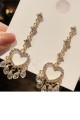 Crystal golden earring designs wedding - Ref B101 - 03