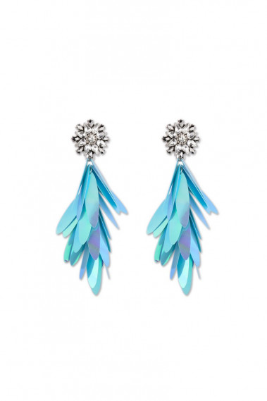 Clou oreille fantaisie bleue - B0106 #1