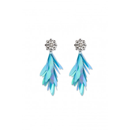 Trendy cheap stud fancy blue earrings