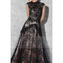 BLACK LACE EVENING DRESS SLEEVELESS - Ref L764 - 05