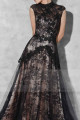 BLACK LACE EVENING DRESS SLEEVELESS - Ref L764 - 05