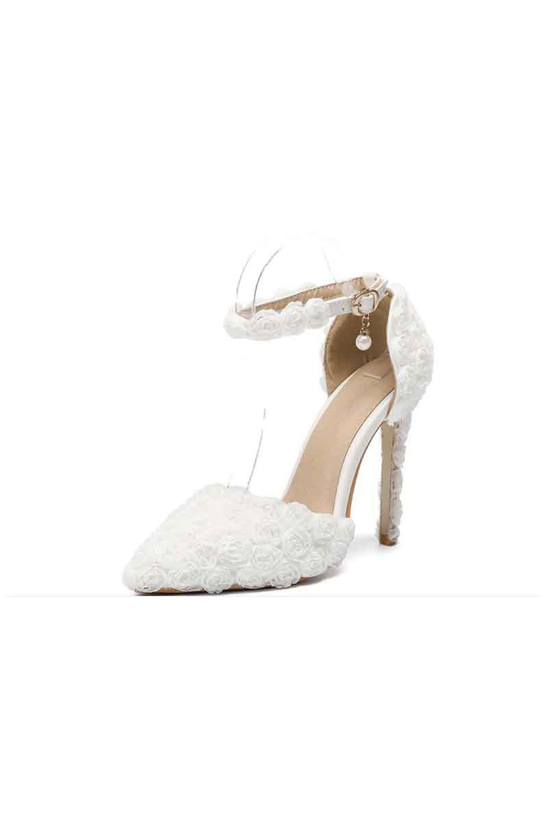 sandales talons blanches femmes