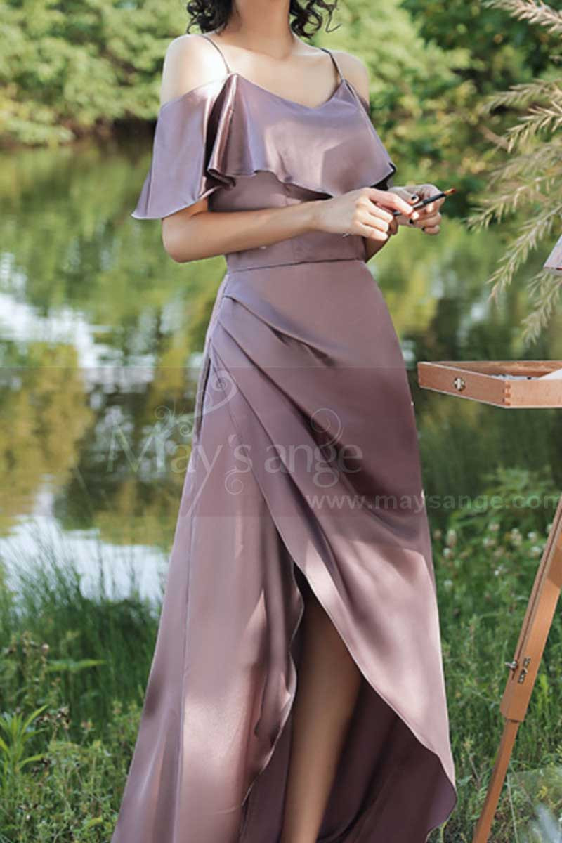 Robe de cocktail longue à volants pour femmes - Mode/Robes et Jupes - Merci  Boutique