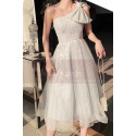 Reception Dress For Bride In White With Large Single Strap Bow - Ref L1214 - 05