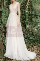 Lace Embroidered Backless Wedding Dresses Nude Color Lining - Ref M1281 - 04