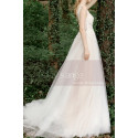 Sleeveless Embroidered Plunging V-neck White Wedding Gowns - Ref M1286 - 02