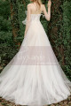 Beautiful Lace Top off The Shoulder Bridal Gowns With Train - Ref M1287 - 02