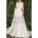 Beautiful Lace Top off The Shoulder Bridal Gowns With Train - Ref M1287 - 03