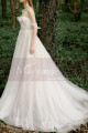 Beautiful Lace Top off The Shoulder Bridal Gowns With Train - Ref M1287 - 04