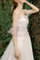 Jolie Robe Mariage manchette ailes du papillon Bustier Coeur Dentelle - Ref M1287 - 06