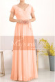 Floor Length Chiffon Yellow Pale Mother Of The Groom Dresses With Sleeves - Ref L1954 - 013