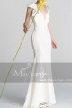 Bow Strap And Plunging Neck Mermaid Style Civil Bridal Dress - Ref M1302 - 03