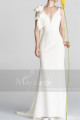 Bow Strap And Plunging Neck Mermaid Style Civil Bridal Dress - Ref M1302 - 04