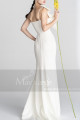 Bow Strap And Plunging Neck Mermaid Style Civil Bridal Dress - Ref M1302 - 05