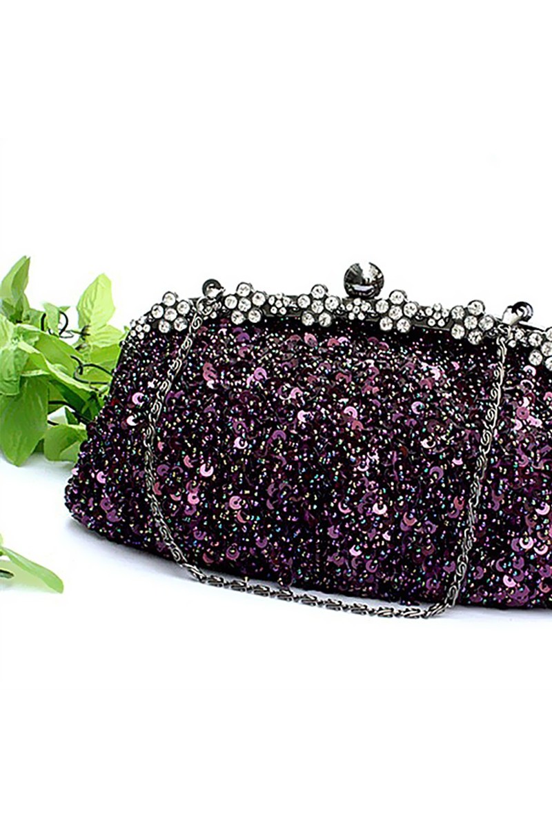 Sac soirée réveillon à paillettes - Ref SAC212 - 01 Sac soirée réveillon à paillettes - Ref SAC212 - 01