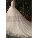Gorgeous V Lace Sparkling Neckling Long Sleeve Wedding Dress - Ref M1304 - 04