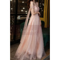 Gorgeous Peach Pink Bridesmaid Dress With Stylish Veil Top - Ref L2046 - 02