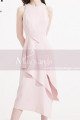 Satin Sexy Party Dresses Pink With Fashion Slit Skirt Style - Ref C2032 - 05