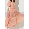 Puffy Sleeves Cute Spring Outfits With Elastic Waist Skirt - Ref C2042 - 05