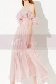 Long Womens Casual Summer Dress Pink Straps And Ruffles Top - Ref C2043 - 05