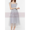 Silver Fashion Wedding Guest Outfits Tulle And Rhinestones - Ref C2046 - 02