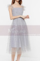 Silver Fashion Wedding Guest Outfits Tulle And Rhinestones - Ref C2046 - 02