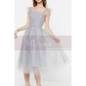 Silver Fashion Wedding Guest Outfits Tulle And Rhinestones - Ref C2046 - 03