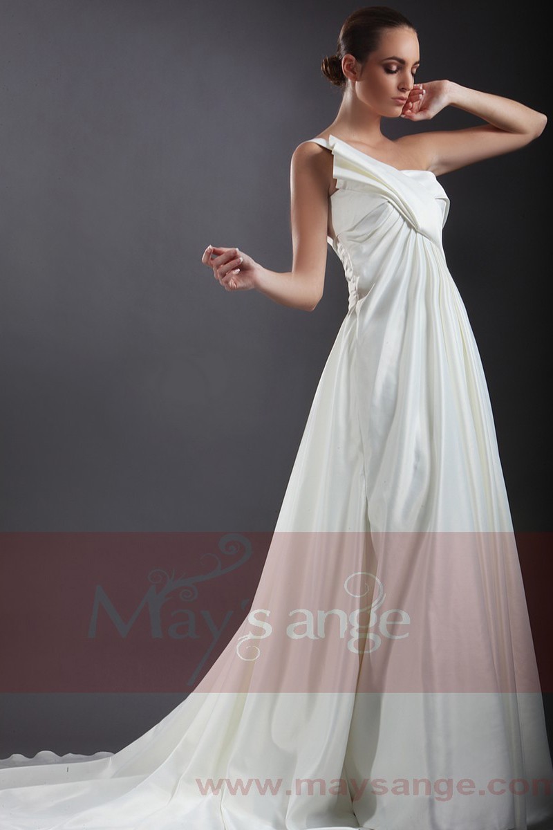 Cheap wedding dress Roma With One-Shoulder - Ref M051 - 01