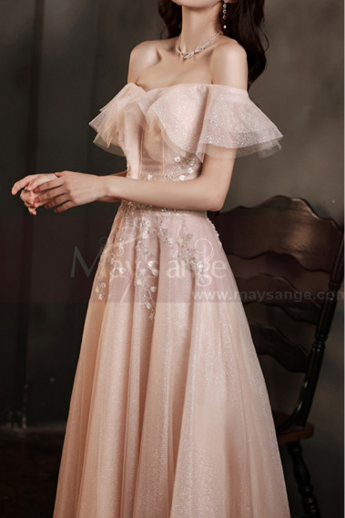 Beautiful Bridesmaid In An Off Shoulder Wedding Guest Outfit - L2032 #1