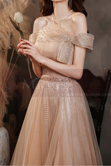 Best Long Dresses For Special Occasion Tulle Sparkling Top - L2033 #1