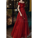 Beautiful Red Formal Evening Gowns Crossover Strapless Style - Ref L2043 - 03
