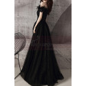 Stylish Black Strapless Evening Dress Frilly And Sequin Top - Ref L2039 - 03