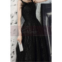 Fashion Black Ball Gown Prom Dress Long With Frilly Neckline - Ref L2037 - 06