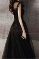Squared Neckline Brown Formal Evening Gowns In Vintage Style - Ref L2034 - 02