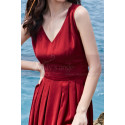 Beautiful Red Casual Attire For Women With Sexy Cutout Back - Ref C2021 - 06