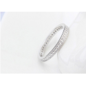 Best simple platinum rings for women Silver with rhinestone - Ref 22280 - 02