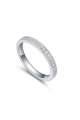 Best simple platinum rings for women Silver with rhinestone - Ref 22280 - 03