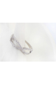 Classic crystal natural zircon stone women's infinity ring - Ref 22283 - 02
