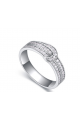 Jolie bague strass et perles pour femme en argent sterling - Ref 22284 - 03