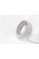 Best online thick silver ring womens cobblestone rhinestone - Ref 22286 - 02